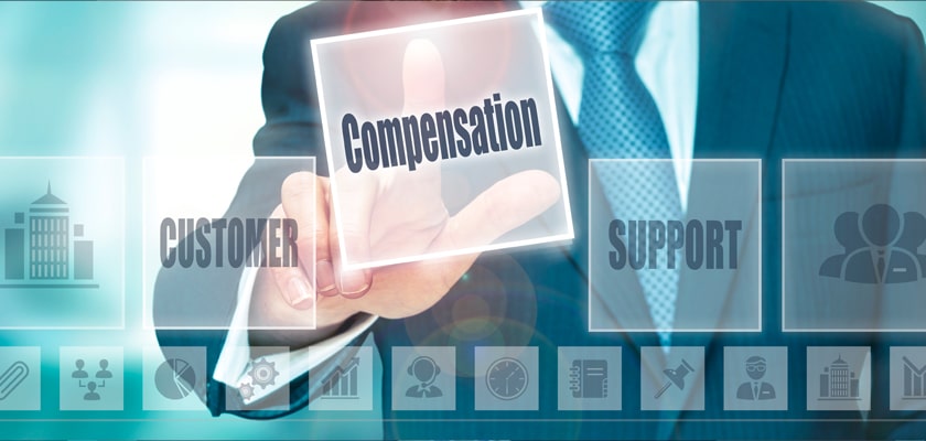 Businessman-selecting-a-compensation